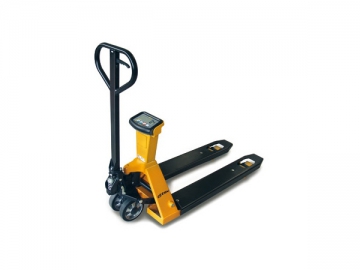 <strong>Transpalette peseur</strong> <small>(Transpalette de pesage)</small>