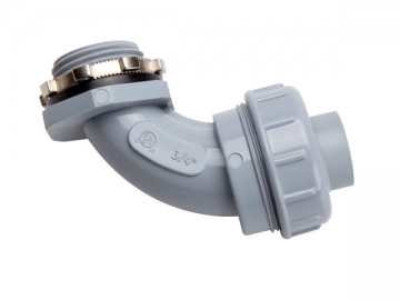 <strong>Connecteur en plastique</strong> 90° <small>(étanche)</small>