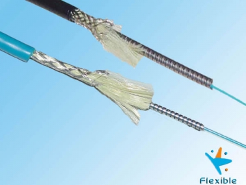 Câble à fibre optique blindé