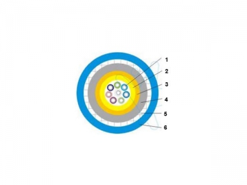 Câble à fibre optique <small>(gainé pour exploitation minière)</small>