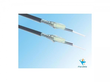 Câble à fibre optique <small>(gaine en téflon)</small>