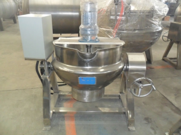 Marmite à double enveloppe en acier inoxydable<br> <small>(Marmite mélangeuse à isolation thermique)</small>