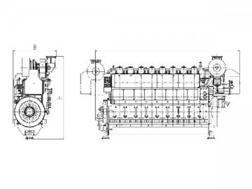 Moteur diesel marin <br/><small>(série G26)</small>