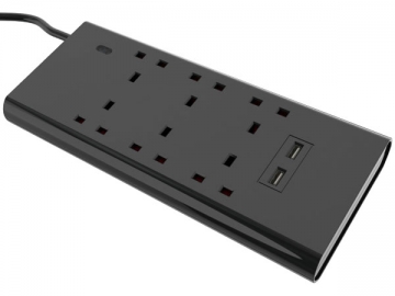 Multiprise 6 prises avec ports USB