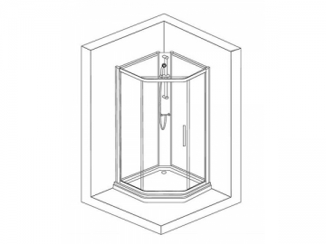 Cabine de douche<small>(à installation rapide)</small>