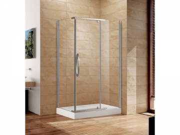 Cabine de douche<small>(à porte pivotante)</small>