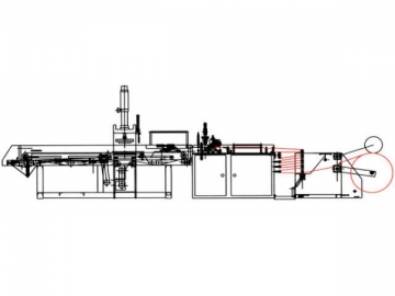 Machine de fabrication de sacs (à vêtements)