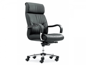 <strong>Fauteuil exécutif</strong> en revêtement polyuréthane imitation cuir