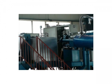 Ligne de vulcanisation dans bain de sel