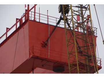 Pont roulant pour l'aéronautique