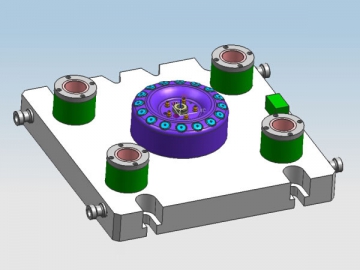 Outillage de machine<small>(pour la production de rayons de roue)</small>