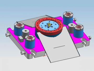 Outillage de machine<small>(pour la production de rayons de roue)</small>