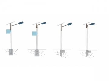 Lampadaire solaire LED