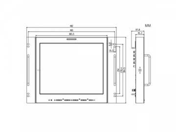 Moniteur monté en rack TL-S1700HD/SD/NP