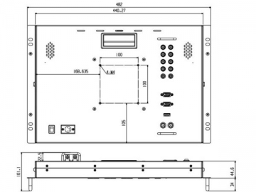 Moniteur monté en rack TL-S1850HD/SD