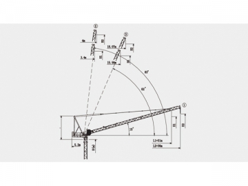 Grue à flèche relevable QTZ63 (4015)