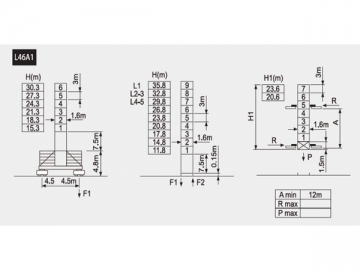 Grue à flèche relevable QTZ80 (5012)