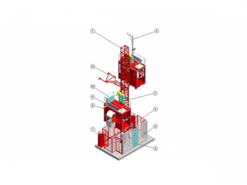 Ascenseur de chantier