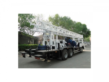 Foreuse de puits d'eau montée sur camion HFT350B