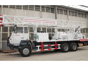 Foreuse de puits d'eau montée sur camion HFT600ST