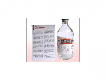 Injection de glucose dextran 40