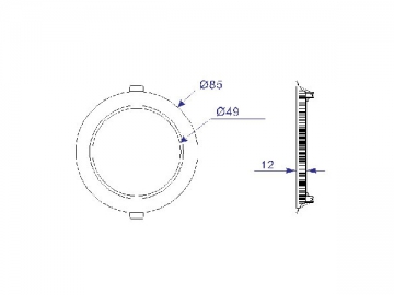 Panneau lumineux LED rond