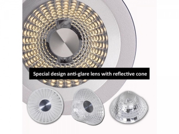 Lentille LED antireflet