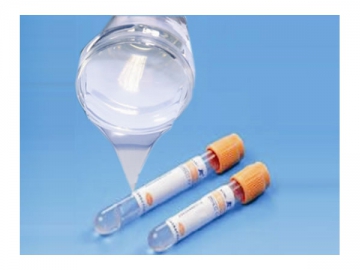 Caoutchouc silicone pour tube à séparation de sang