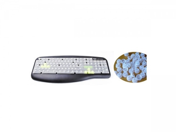 Caoutchouc silicone pour clavier d'ordinateur