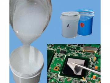 Gel silicone pour encapsulation électronique et dissipateur thermique