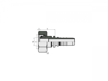 Raccord hydraulique Interlock / tuyau haute pression