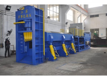 Presse à balles avec cisaille guillotine pour ferraille WSD-6300