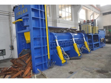 Presse à balles avec cisaille guillotine pour ferraille WSD-6300
