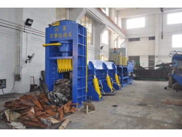 Presse à balles avec cisaille guillotine pour ferraille WSD-6300