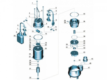 Pompe submersible en acier inoxydable XSP(8/9)