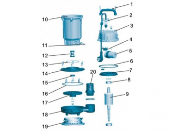 Pompe submersible QDX(1.5/3/10/15/6/10)