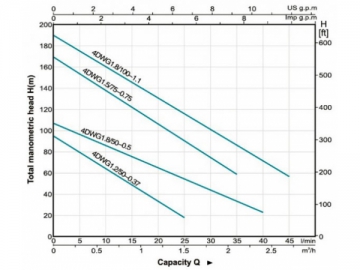 Pompe immergée à vis 4DWG