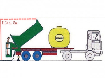 Gravillonneur synchrone (trémie à lame compacteur)