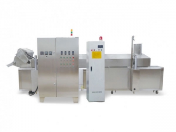 Friteuse industrielle en continu