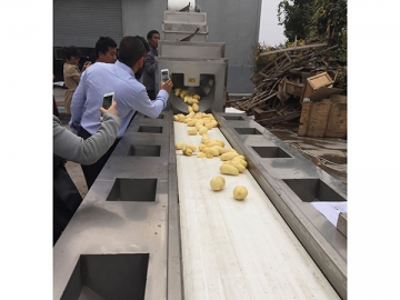 Ligne de production de frites surgelées