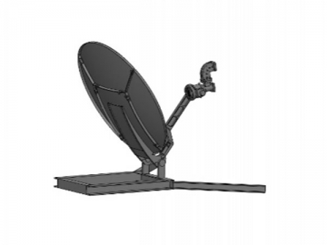 Antenne satellite en aluminium 0,5m