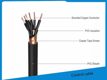 Câble de contrôle faible fumée sans halogène 300/500V