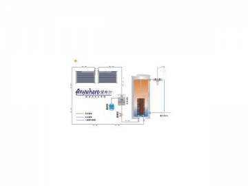 Chauffe-eau solaire sous pression pour balcon