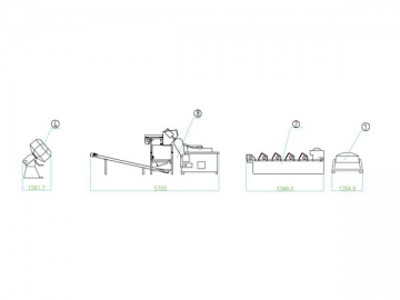 Machine de production de casse-croûte à base de farine