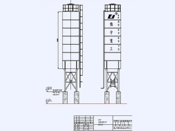 Silos à ciment 40T-200T