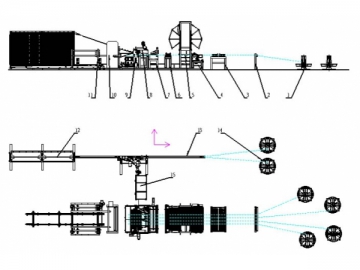 Ligne de production de treillis d'armature entièrement automatique II