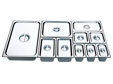 Bac alimentaire en acier inoxydable pour bain-marie
