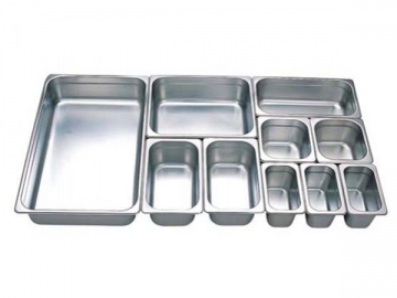Bac alimentaire en acier inoxydable pour bain-marie