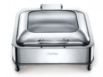 Chauffe-plat rond en acier inoxydable