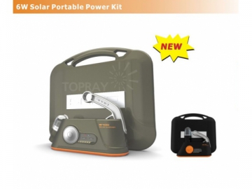 Kit d'éclairage solaire portable 6W